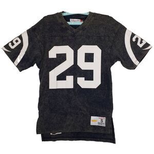 Eric Dickerson Rams Mitchell & Ness NFL S‎ Small Shirt Acid Washed Black #29 NWT